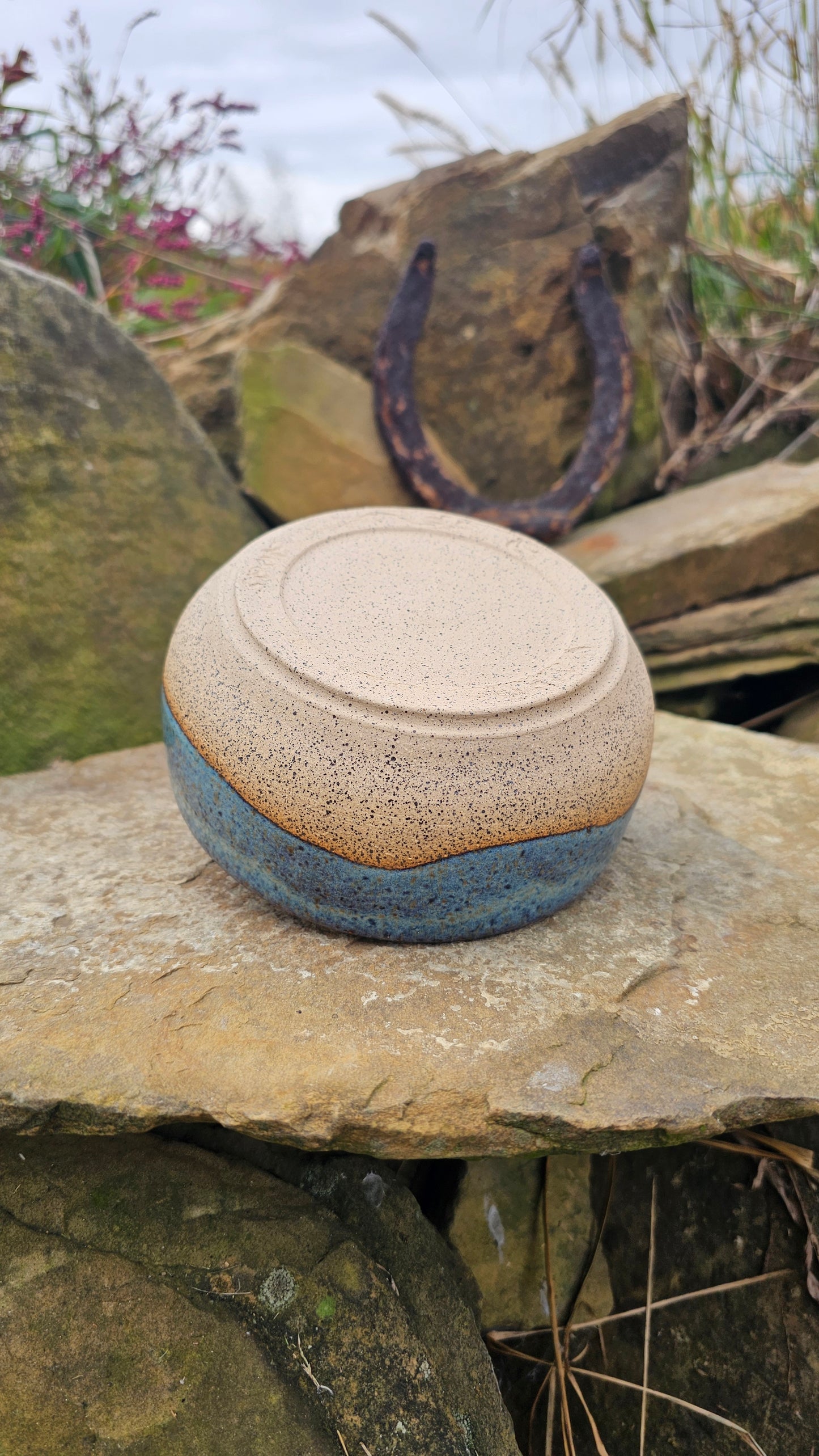 18 oz. Handmade soup/chowder/chili bowl with twist handle